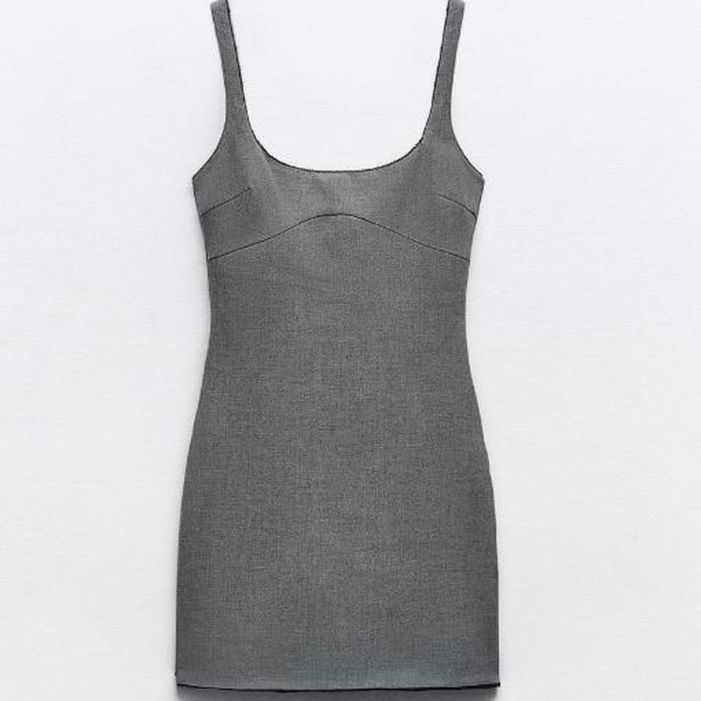 Zara Gray Mini Dress